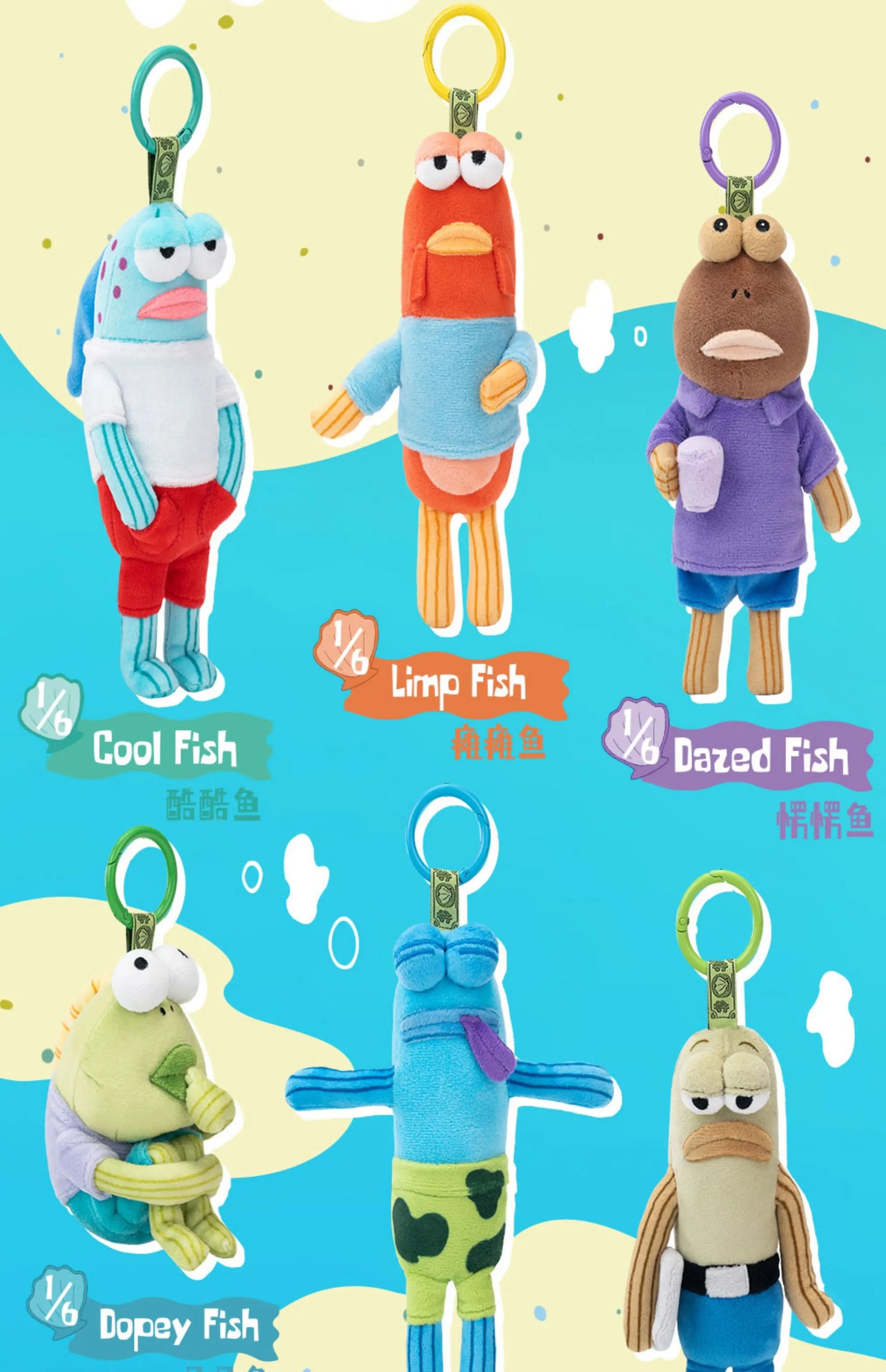 Genuine Fish Buddies Series Blind Box Toys — Funny Ocean Figures & Cartoon Dolls for Kids