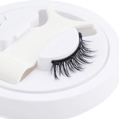 1 Pair Magnetic Eyelashes – Handmade Fluffy Faux Mink, Reusable Natural False Lashes with Magnetic Tweezers Set for Makeup   2/2