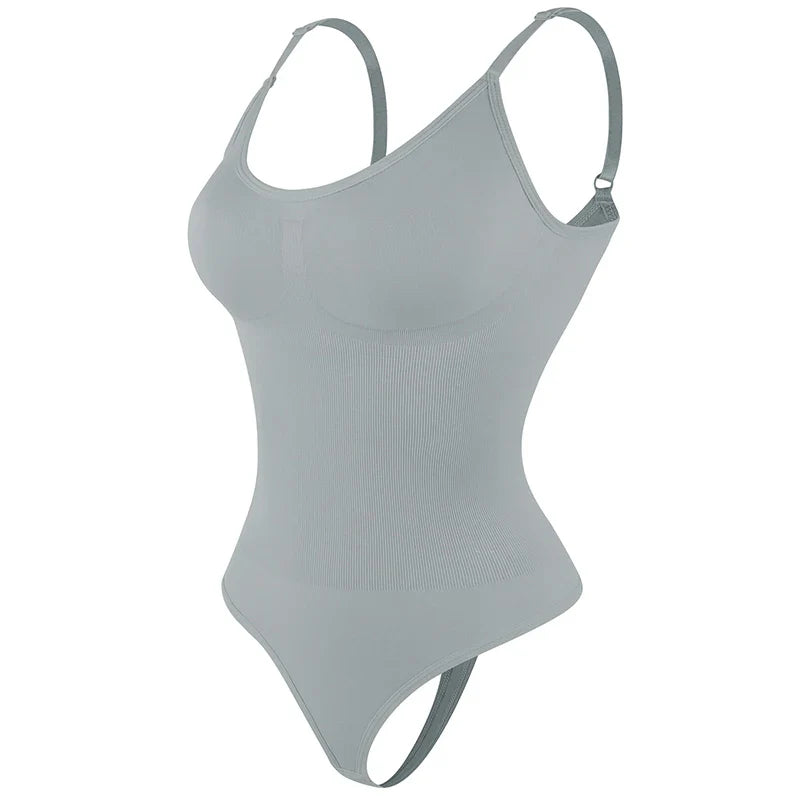 Women’s Full Body Shapewear Bodysuit – Smoothing Thong Body Shaper Sculpting Slimming Underwear