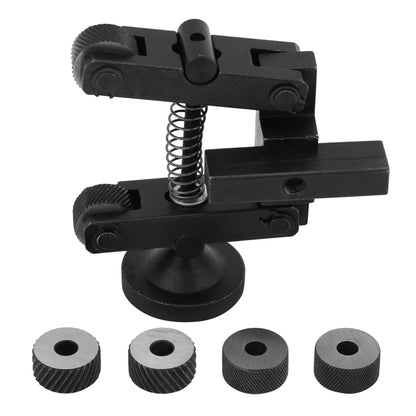 Adjustable Knurling Tool Holder — Linear Knurler Lathe Tool with Wheel for Precision Knurling