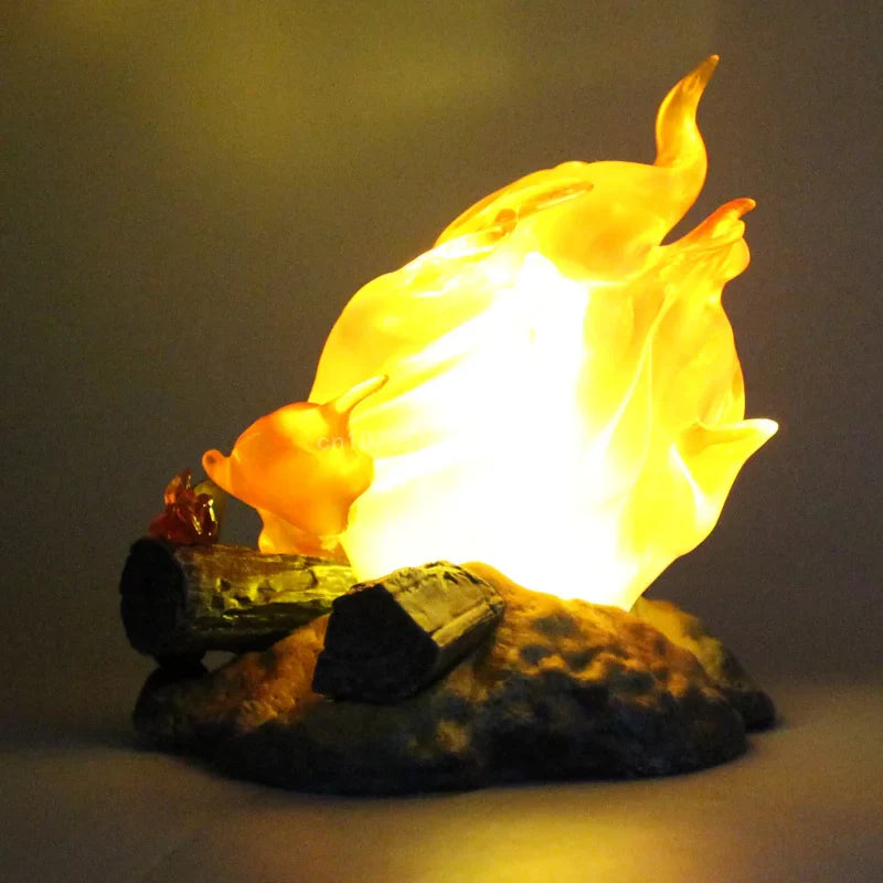 Calcifer 12cm PVC Figure – Kawaii Action Figurine with Light, Desktop Decoration & Kids Birthday Gift