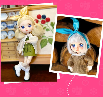 Lady Doolli 1/12 BJD Dolls Blind Box – 15cm Ob11 Mystery Anime Figure Toy, Kawaii Designer Gift