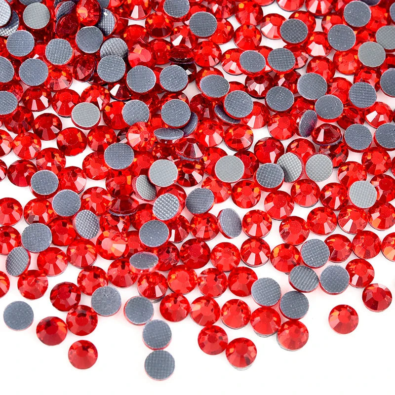 Bobohoo HotFix Crystal Rhinestones SS6-SS30 – Glitter Iron-On Strass Gems for Clothing, Dresses & DIY Crafts