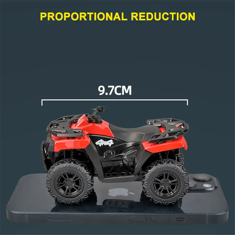 1:36 Alloy ATV Motorcycle Model – Diecast Metal Off-Road Beach Bike Toy Simulation for Kids Gift