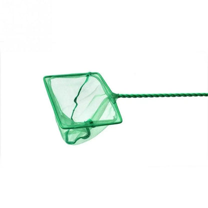 Long Handle Square Aquarium Fishing Net – Landing Net for Fish, Floating Objects, Crab, and Fishing Rod Dryer