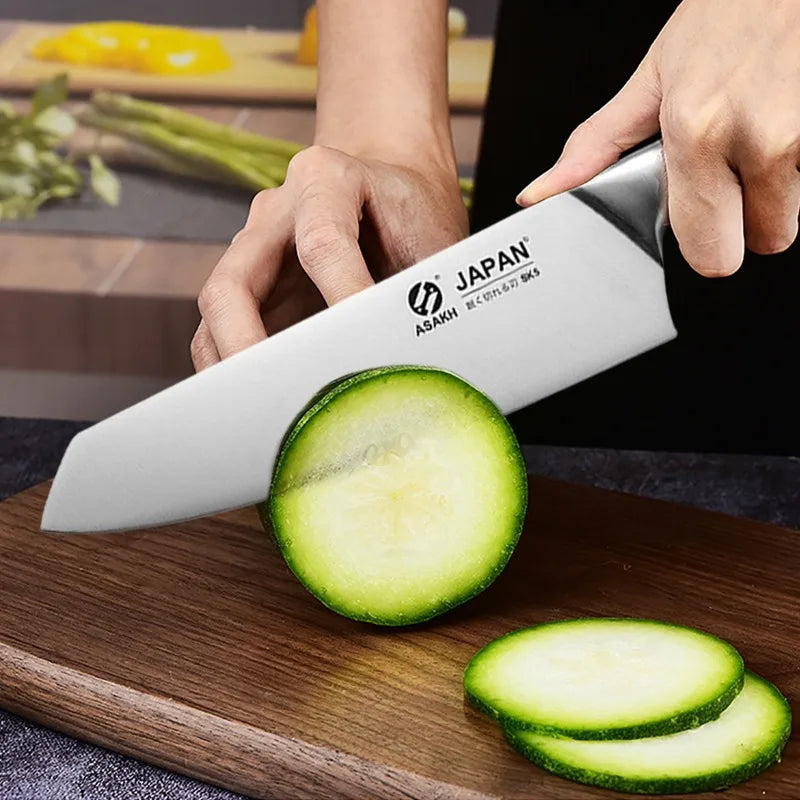 Professional Japanese Kitchen Chef Knife Set – Stainless Steel Knives for Meat, Fish, Fruit, and Vegetable Slicing