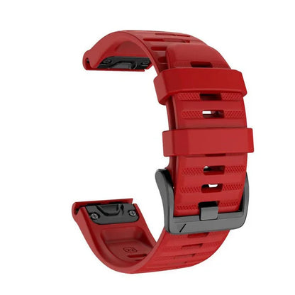 QuickFit Silicone Watch Strap 26mm 22mm for Garmin Fenix 7X 7 Pro 6X 6 5X 5 Plus 8 – Durable Replacement Sport Watchband