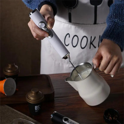 Ultimate Wireless Electric Milk Frother & Egg Beater - USB Rechargeable Handheld Coffee Blender, Milk Shaker Mixer, and Foamer