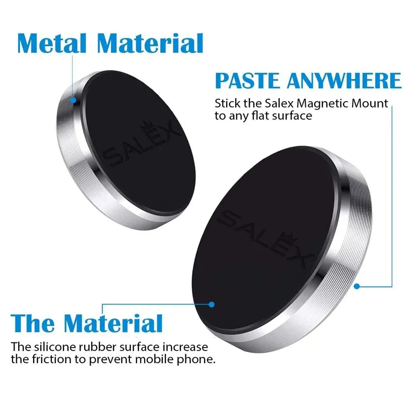 Universal Magnetic Phone Car Holder – Stick-On Dashboard Mount for iPhone, Samsung, Xiaomi, Huawei