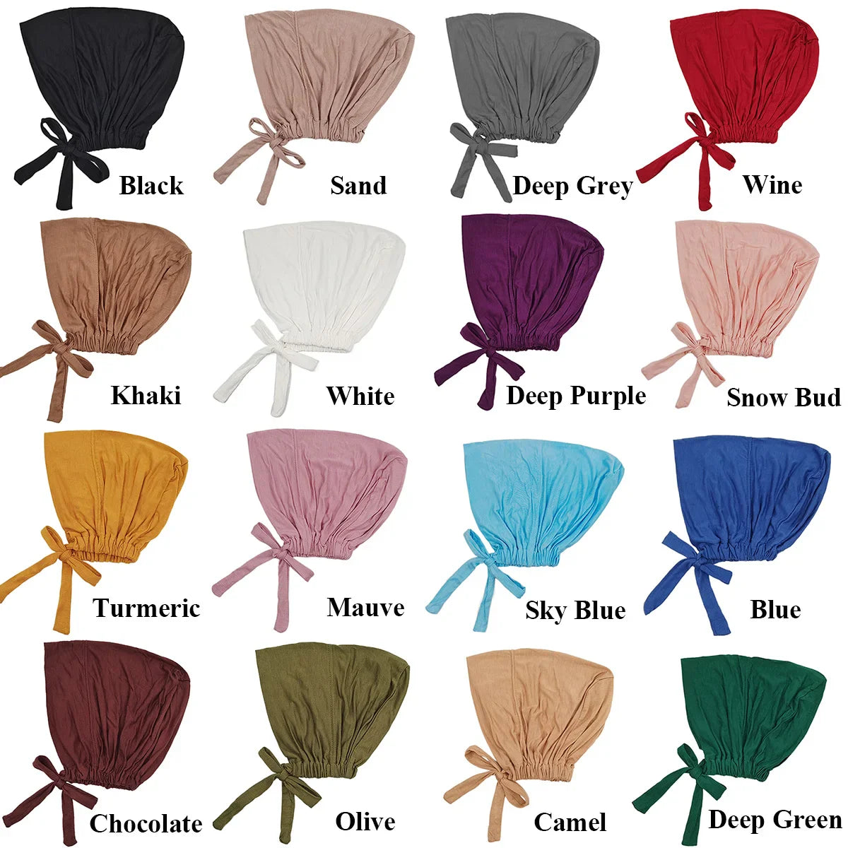 New Soft Modal Muslim Turban Hat - Inner Hijab Caps for Islamic Wear - Underscarf Bonnet for Female Headwrap - Turbante Mujer