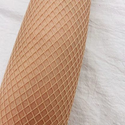 Long High Elasticity Fishing Net Gloves - Thin, Sexy Transparent Mesh for Cosplay and Stage Performance, Fashionable Soft Solid Design