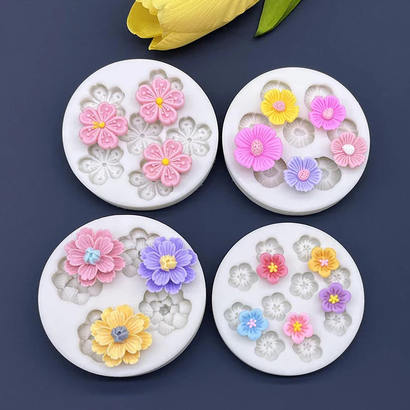 Flower Daisy Silicone Mold — Sugarcraft, Fondant & Cupcake Baking Tool for Cake Decoration