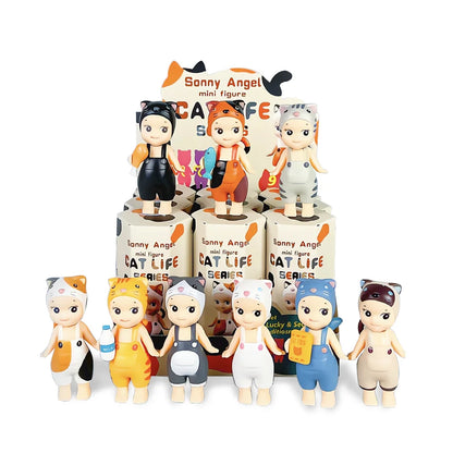 Sonny Angel Cat Life Blind Box — Random Collectible Action Figure Toy, Doll Ornament & Gift for Kids/Fans