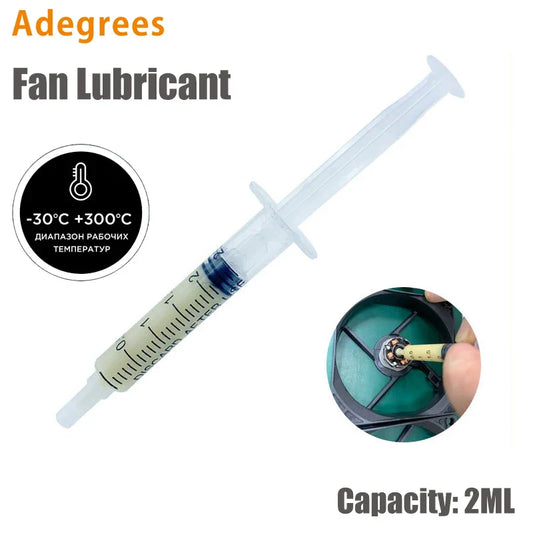 2ML High-Temperature CPU Fan Lubricant – Cooling Oil & Roller Skate, Drift Board, Skateboard Grease