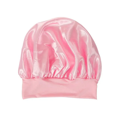 Double Layer Silky Bonnet: Women's Night Sleep & Shower Hair Cap