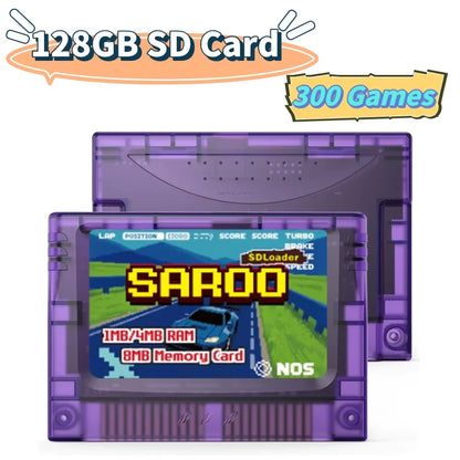 EPICJOY SEGA Saturn SAROO Optical Drive Emulator — SDLoader FlashCart with 1MB/4MB RAM & 8MB Memory Card