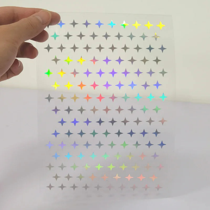 Self-Adhesive Laser Engraved Heart Decorative Paper Stickers