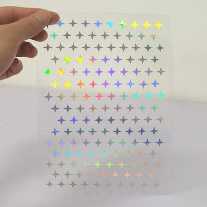Self-Adhesive Laser Engraved Heart Decorative Paper Stickers