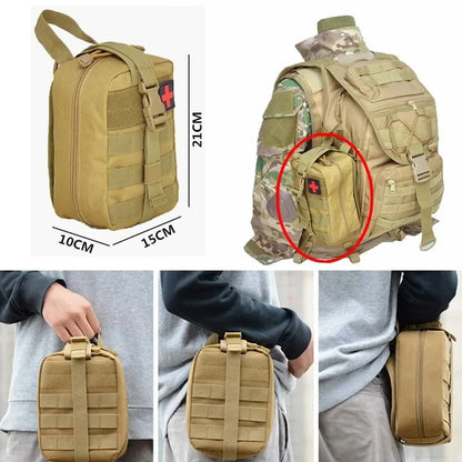 B3 MOLLE Tactical Pouch Bag – Medical EMT Emergency Pack, Outdoor Camping, Hunting & EDC Multi-Tool Utility Bag