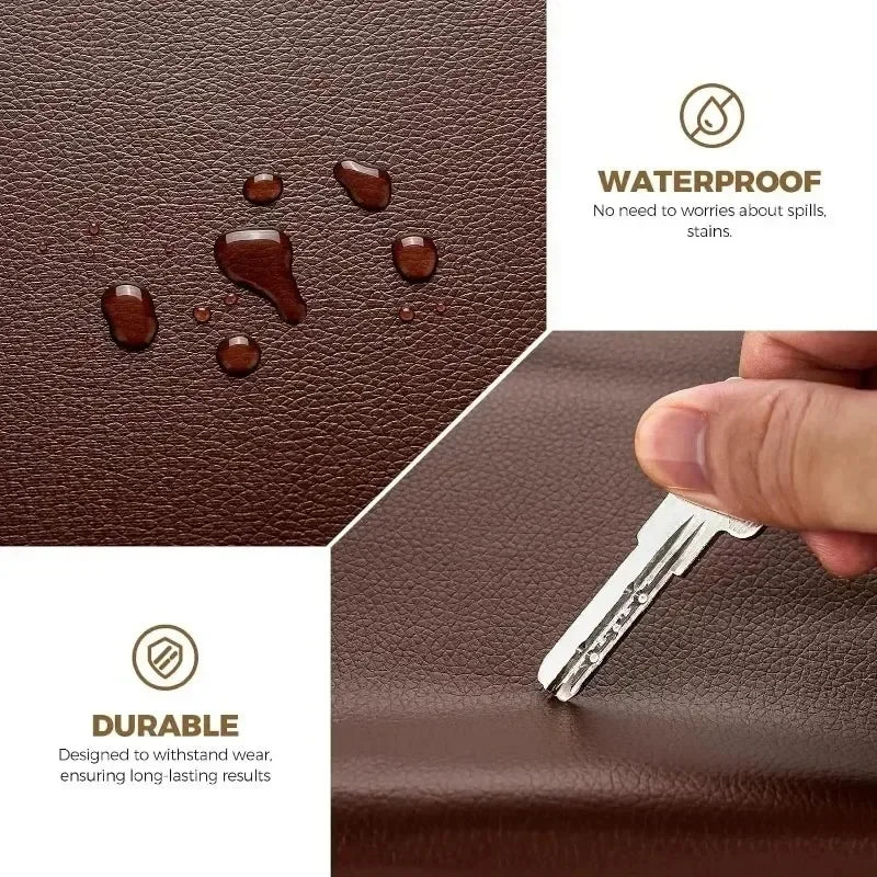 Self-Adhesive Leather Repair Tape – Cuttable Patch for Sofas, Couches, Furniture & Car Seats, Ideal for Home & Restaurant