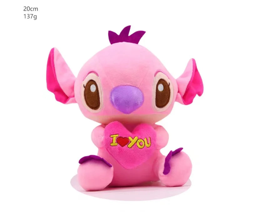 Authentic Disney Stitch Plush Toy 20-25CM - Lilo & Stitch Stuffed Kawaii Pillow Doll for Kids Birthday Gift