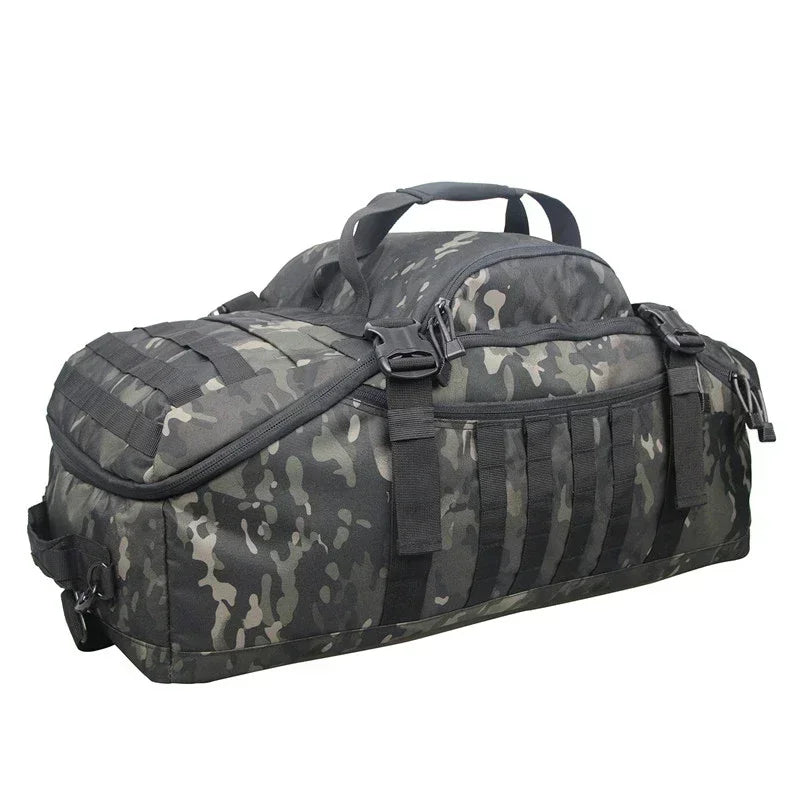 Large Tactical Duffle Backpack - 40L, 60L, 80L, Molle System, Outdoor Camping Bag for Men, Travel Backpack for Hiking