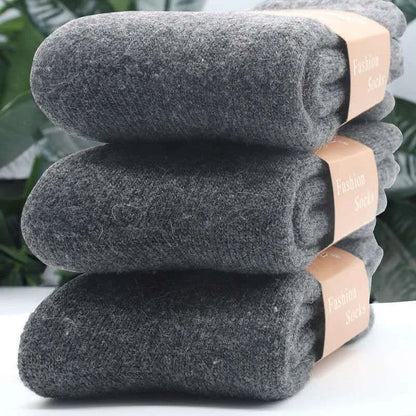 Ultra Thick Wool Socks for Men – Fleece-Lined Warm Autumn & Winter Cold-Resistant Long Socks, Perfect Gift