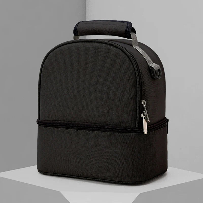 Insulated Double-Layer Mommy Bag — Large Capacity Travel & Picnic Baby Food Handbag