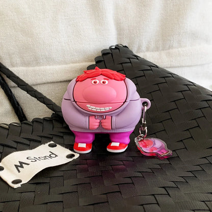 Inside Out Silicone Case for AirPods 1/2/3/4 & Pro/Pro 2 — Anger, Sadness, Embarrassment Cartoon Earphone Cover