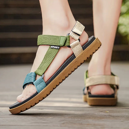 2026 Men’s Lightweight Summer Sandals – Breathable Anti-Slip Outdoor Beach Shoes | Soft Flat Sole Open-Toe Walking Casual Sandals