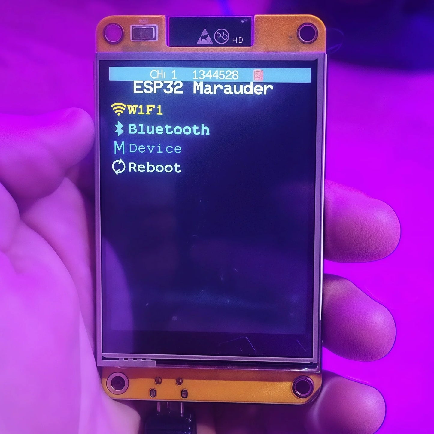 Marauder Mar-x-Auder ESP32 Device — Wi-Fi & Bluetooth Security Tool for Offensive and Defensive Wireless Testing