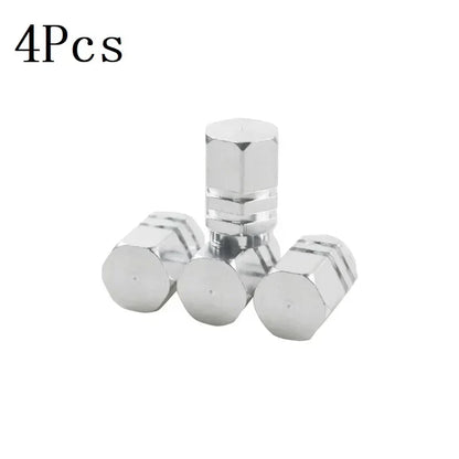 4/10PCS Aluminum Car Tire Valve Stem Caps – Waterproof Airdust-Proof Rim Covers