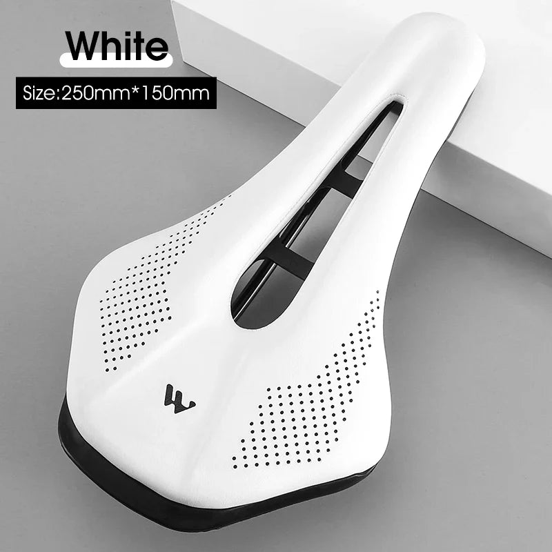 WEST BIKING Bicycle Saddle — Comfortable Hollow PU Leather Bike Seat | Wear-Resistant Road Cycling Cushion