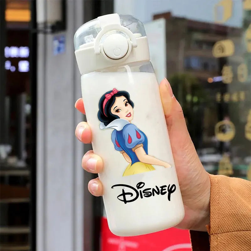 600/400ML Mermaid Princess Water Cup – Portable Transparent Plastic Sport Bottle for Kids