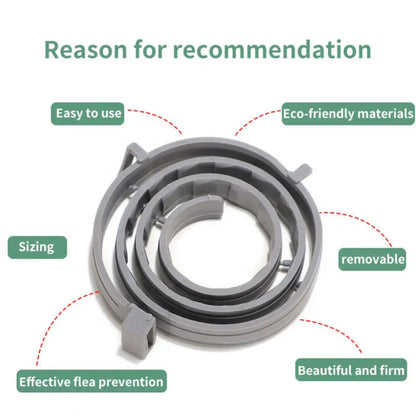 Dog & Cat Anti-Flea and Tick Collar – 8-Month Protection – Adjustable Pet Collar for Puppies, Cats, and Large Dogs