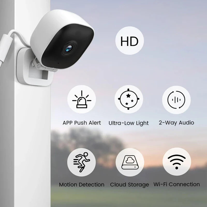 Xiaomi 4K Mini Security Camera – WiFi IP65 Waterproof Night Vision Monitor with Motion Detection & 2-Way Audio