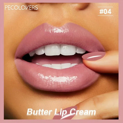 Butter Silky Hydrating Lip Gloss – Long-Lasting Liquid Lipstick in Pink & Red Tones