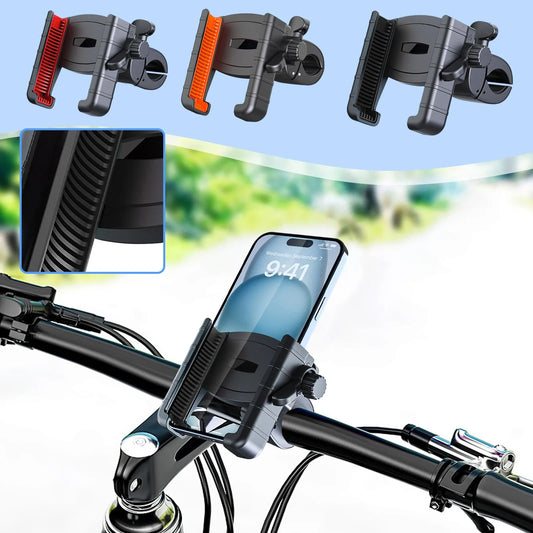 Universal Anti-Slip Bicycle & Motorcycle Phone Holder – Multiuse Sports Camera and Rearview Mirror Mount Stand