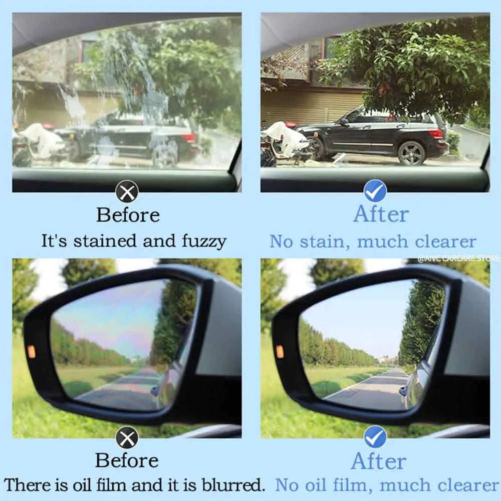 Car Glass Oil Film Remover Paste — Clear Vision Windshield Coating Cleaner