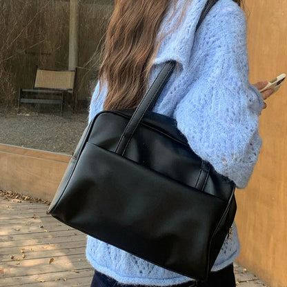 Style Large Capacity Women’s Shoulder Bag – Versatile Vintage Underarm Tote, Autumn 2025 New Arrival