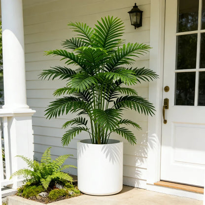 60-80cm Artificial Palm Tree - Faux Monstera & Maranta Leaves for Indoor Home Decor