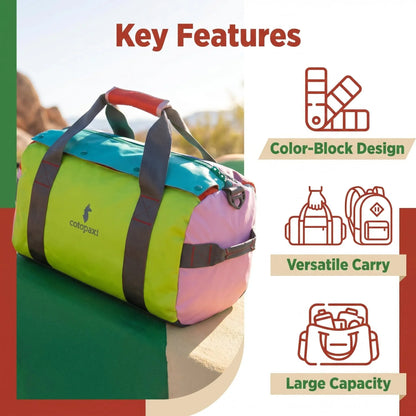 35L Large Gym Duffel Bag - Unisex Yoga Fitness Backpack, Crossbody Travel Bag for Short Trips