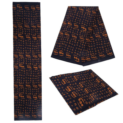Fashion Ankara African Wax Fabric - 100% Cotton Real Wax Pagne for Long Dresses, Sewing & Crafts