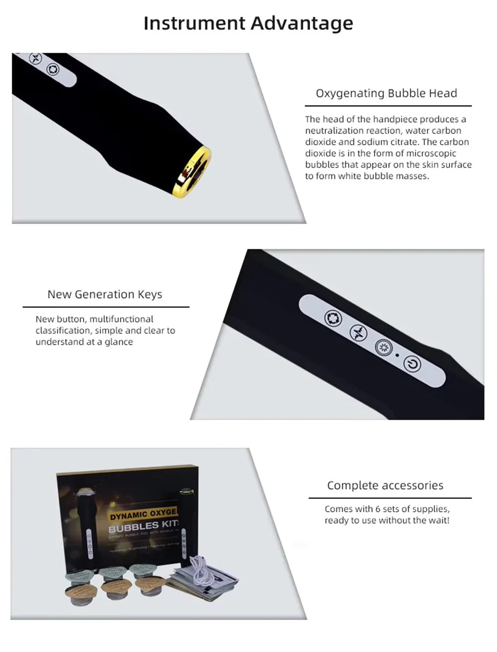 2024 Handheld CO2 Bubble Pen - Rechargeable Oxygenation Facial Machine with Skin Tightening & Oxygen Facial Kit