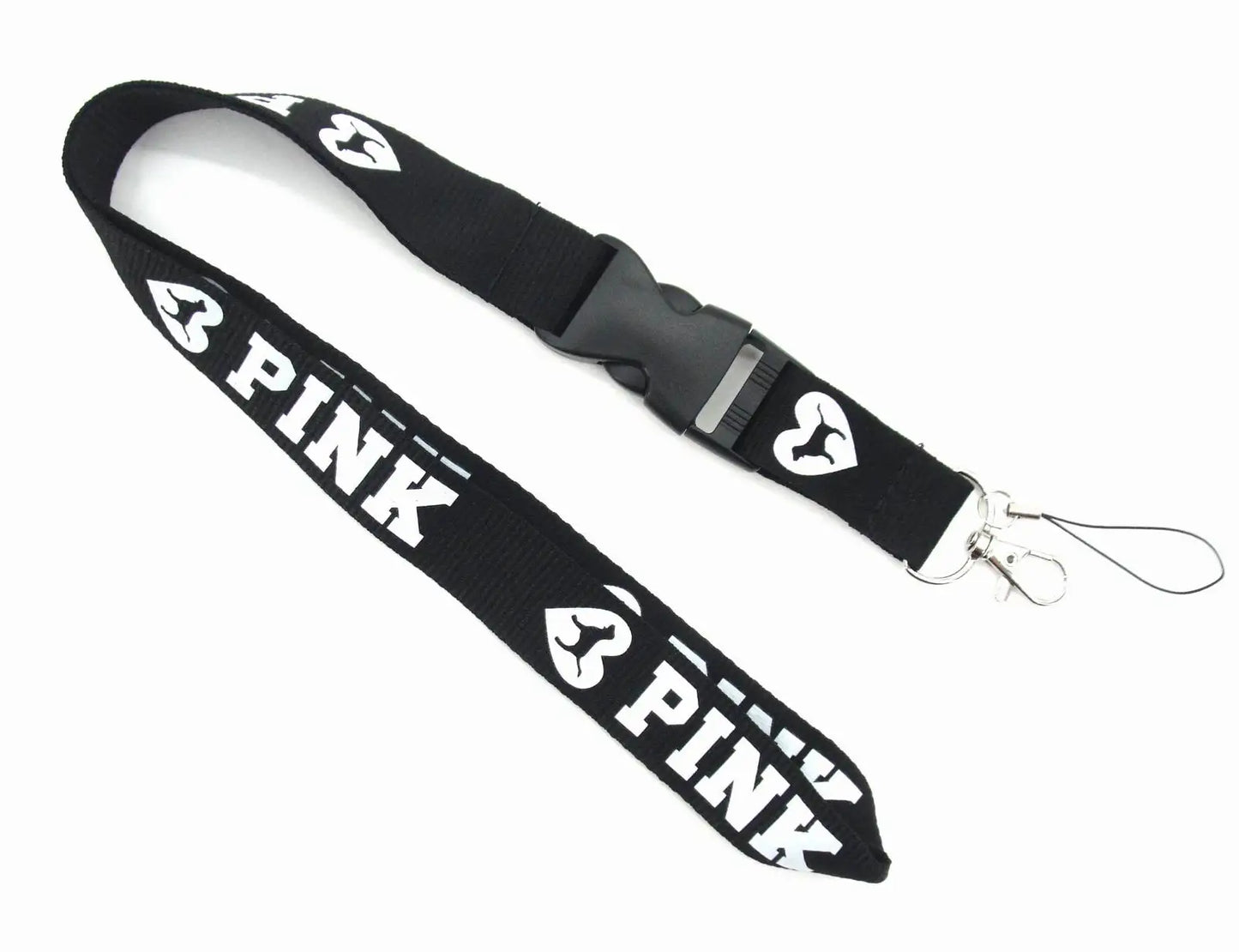 LOVE PINK Cellphone Lanyard Strap – Detachable Buckle Holder for Keys, ID Cards, Clothing & Accessories (H005)