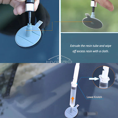 Car Windshield Repair Resin Kit – Scratch & Crack Restoration Tool for Windshield Glass, No-Trace Repair & Protective Care Set