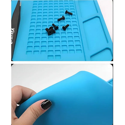 ESD Heat-Resistant Soldering Mat – Magnetic Silicone Work Pad for BGA Repair and Heat Insulation