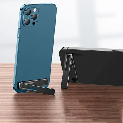 Ultra-Thin Metal Folding Phone Holder | Invisible Back Stick Desktop Holder | Portable Mobile Support Stand