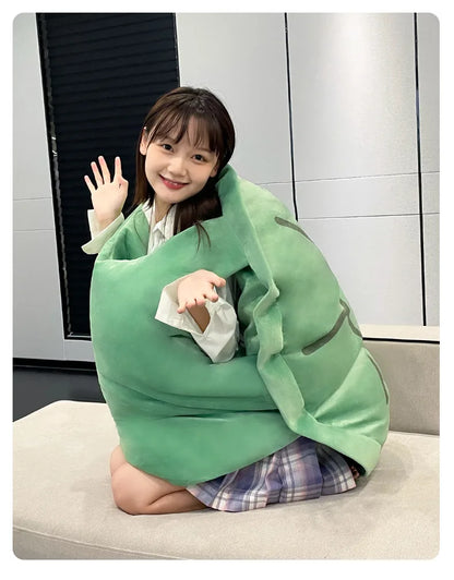 Wearable Turtle Shell Plush Pillow — Soft Stuffed Tortoise Costume Cushion, Funny Plush Toy & Dress-Up Accessory