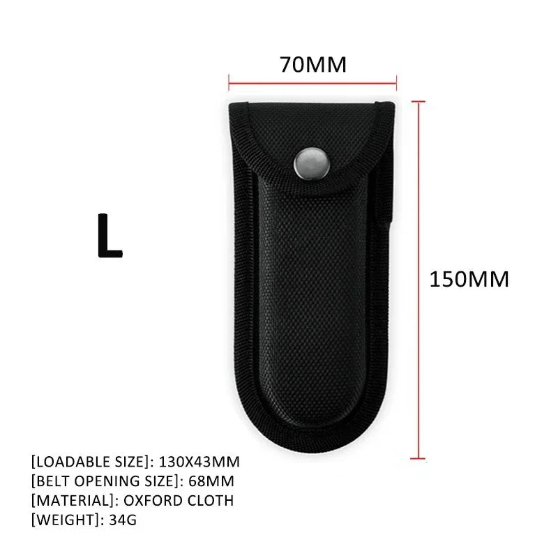 Universal Folding Knife & Flashlight Sheath – Belt Loop Holder Case for Camping, Hiking & Outdoor Gear Storage